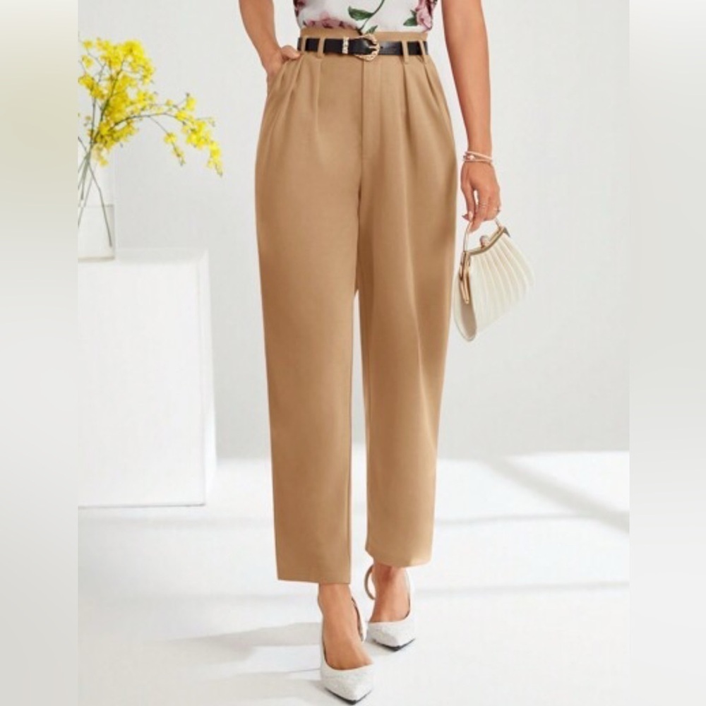 DANA BUCHMAN Elegant Tan Women's Pants